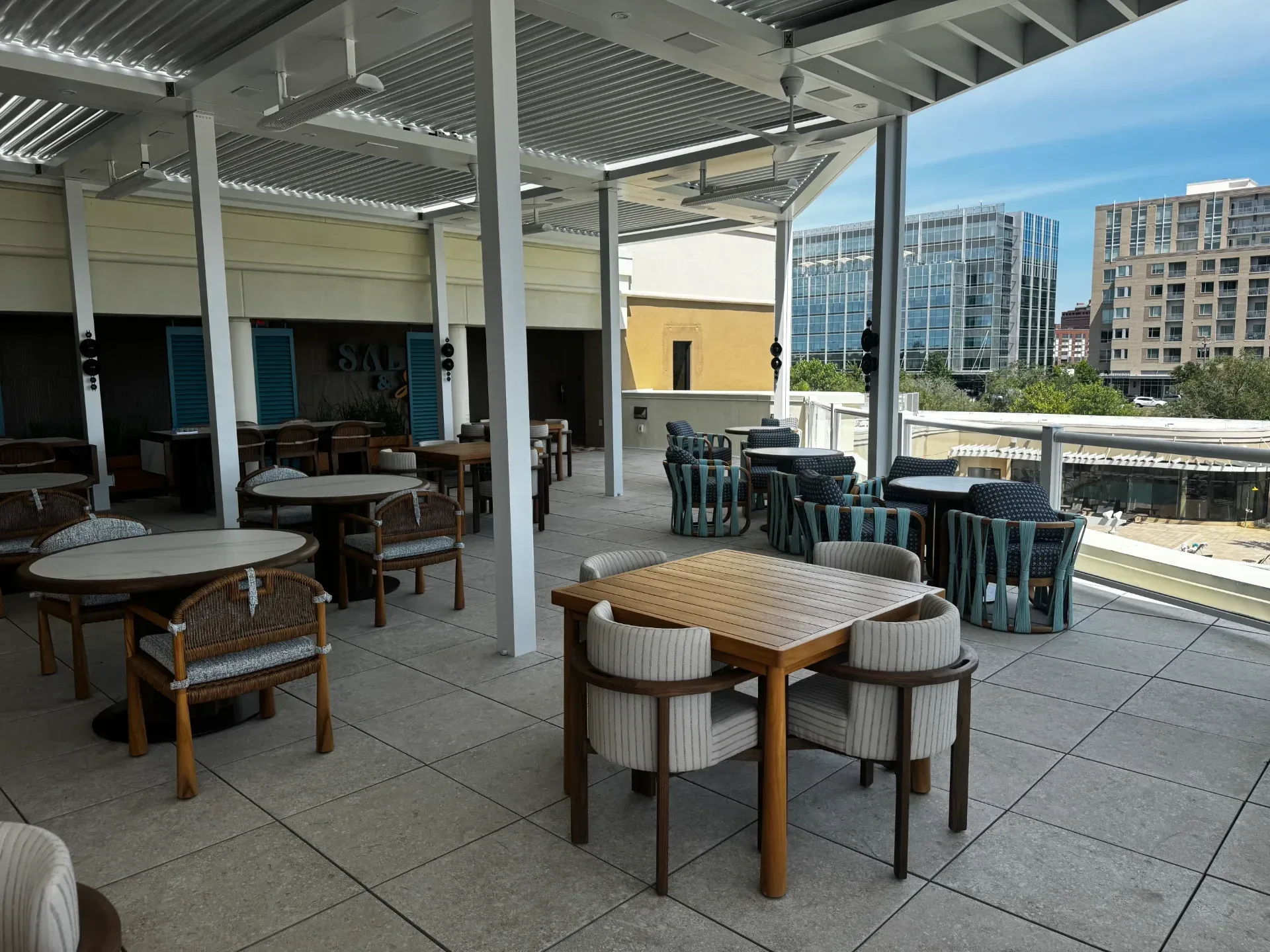 Restaurant & Bar Millwork at Salt & Sky Rooftop Bar, project photo 1